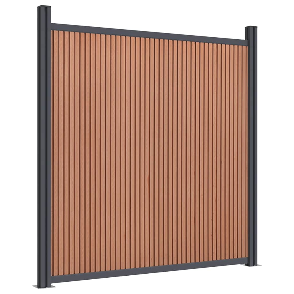 Fence Panel Brown 1045x186 cm WPC
