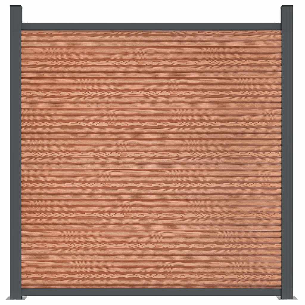 Fence Panel Brown 1045x186 cm WPC