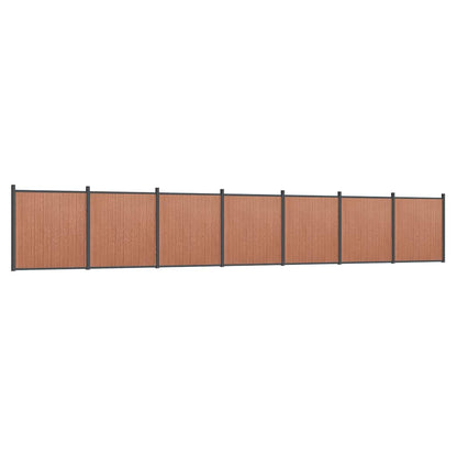 Fence Panel Brown 1218x186 cm WPC