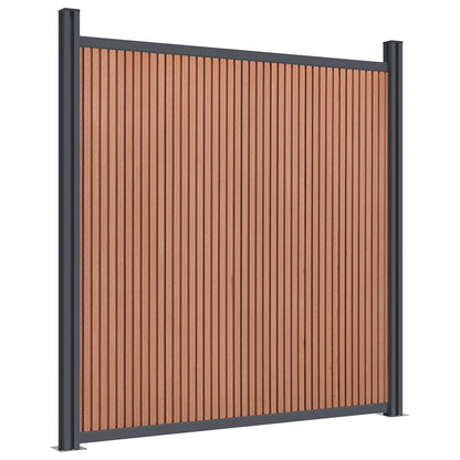 Fence Panel Brown 1218x186 cm WPC