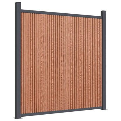 Fence Panel Brown 1391x186 cm WPC