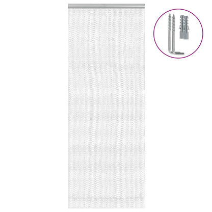 Chain Door Fly Screen 80x201 cm Aluminium