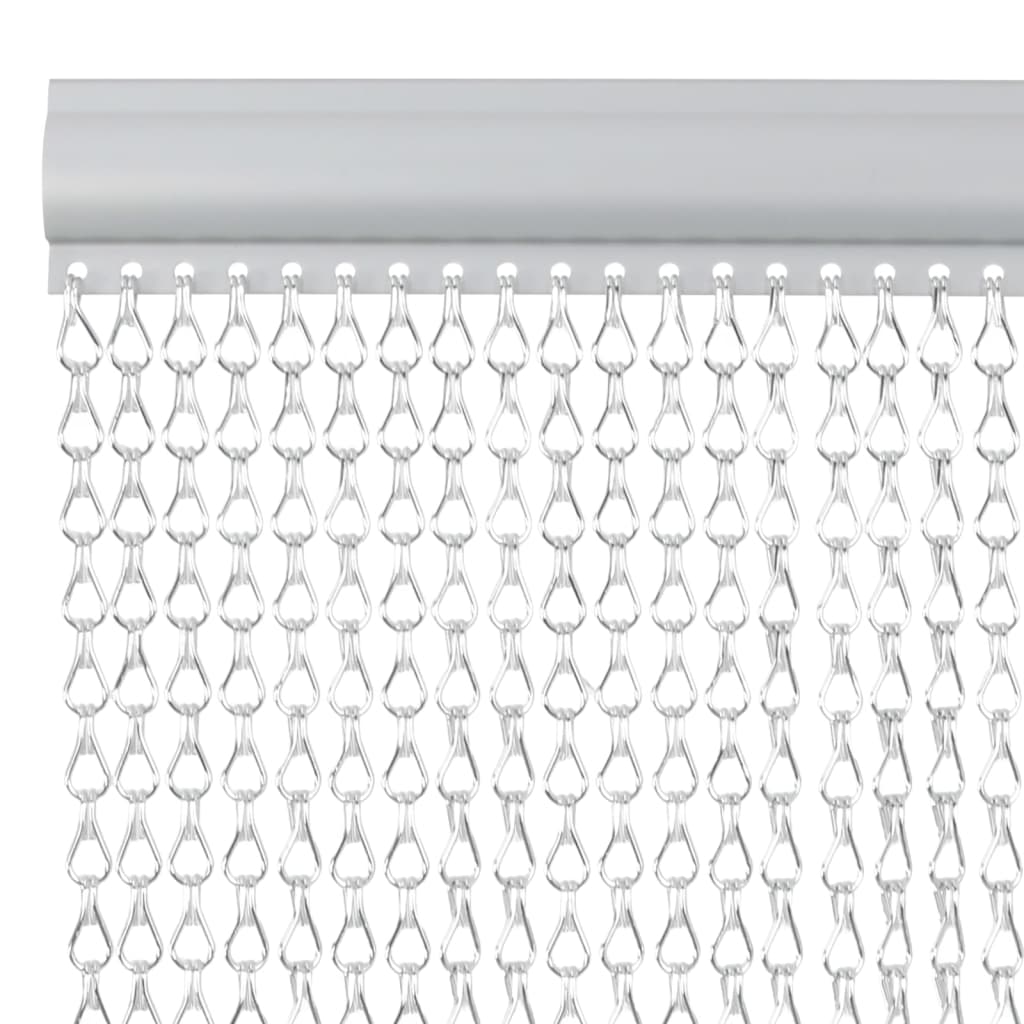 Chain Door Fly Screen 80x201 cm Aluminium