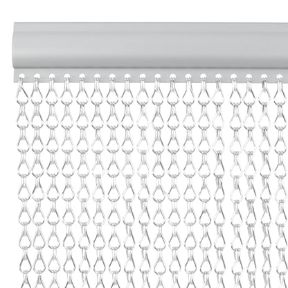 Chain Door Fly Screen 80x212 cm Aluminium