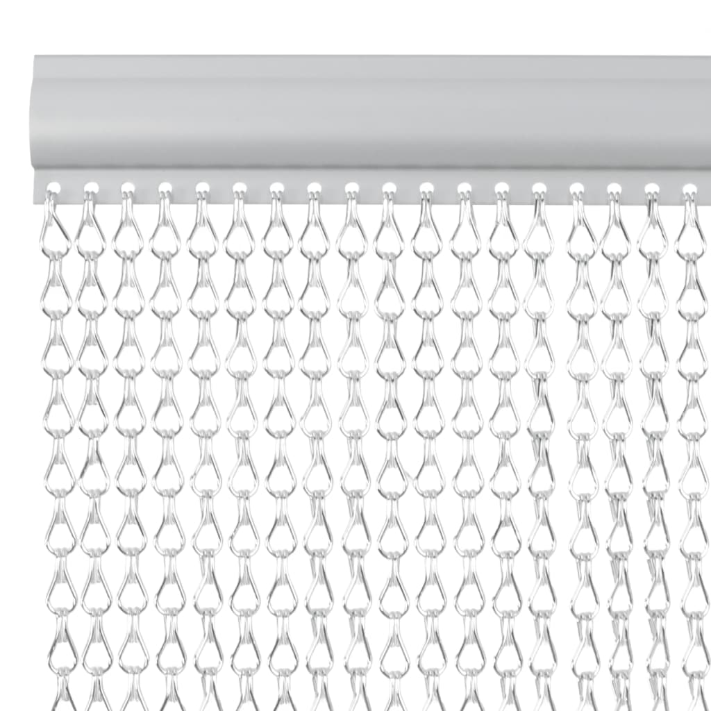 Chain Door Fly Screen 100x212 cm Aluminium