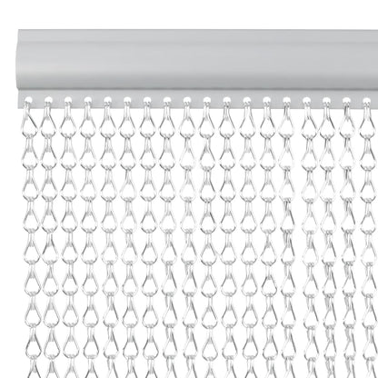 Chain Door Fly Screen 100x226 cm Aluminium