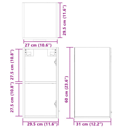 Hanging Cabinet Lyon Sonoma Oak 29.5x31x60 cm Engineered Wood