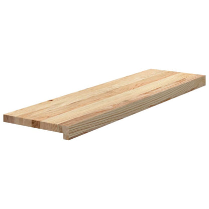 Stair Treads 12 pcs Untreated 90x25x2 cm Solid Wood Oak