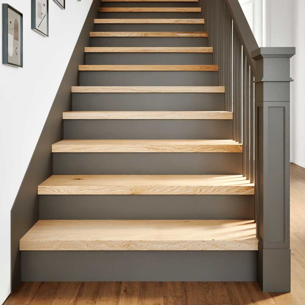 Stair Treads 20 pcs Untreated 100x25x2 cm Solid Wood Oak