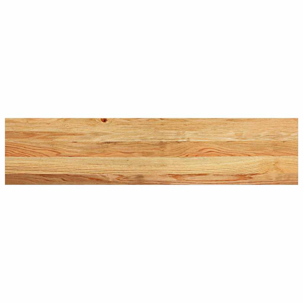 Stair Treads 4 pcs Light Brown 110x25x2 cm Solid Wood Oak