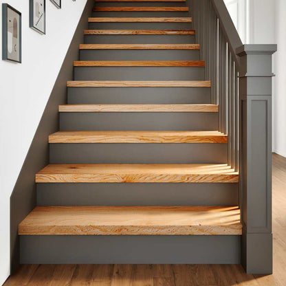 Stair Treads 4 pcs Light Brown 90x30x2 cm Solid Wood Oak