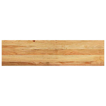 Stair Treads 12 pcs Light Brown 100x25x2 cm Solid Wood Oak