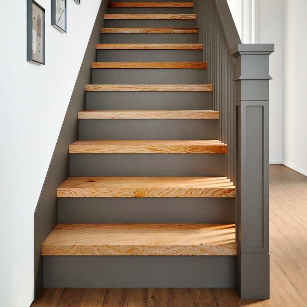 Stair Treads 16 pcs Light Brown 70x25x2 cm Solid Wood Oak