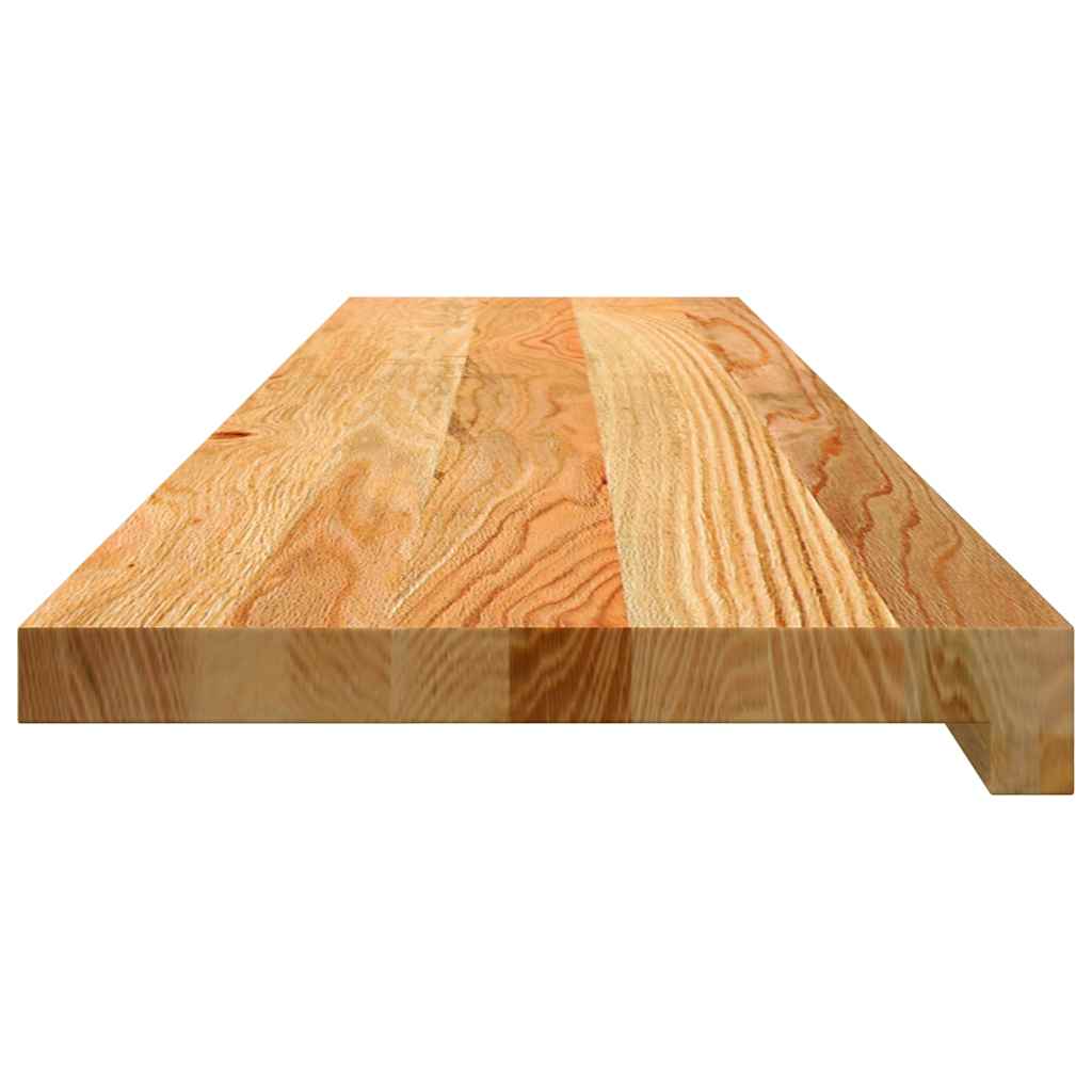 Stair Treads 20 pcs Light Brown 110x30x2 cm Solid Wood Oak