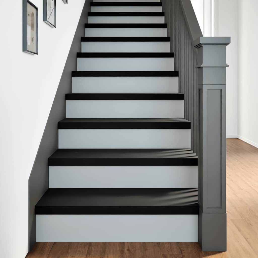 Stair Treads 4 pcs Dark Brown 80x25x2 cm Solid Wood Oak