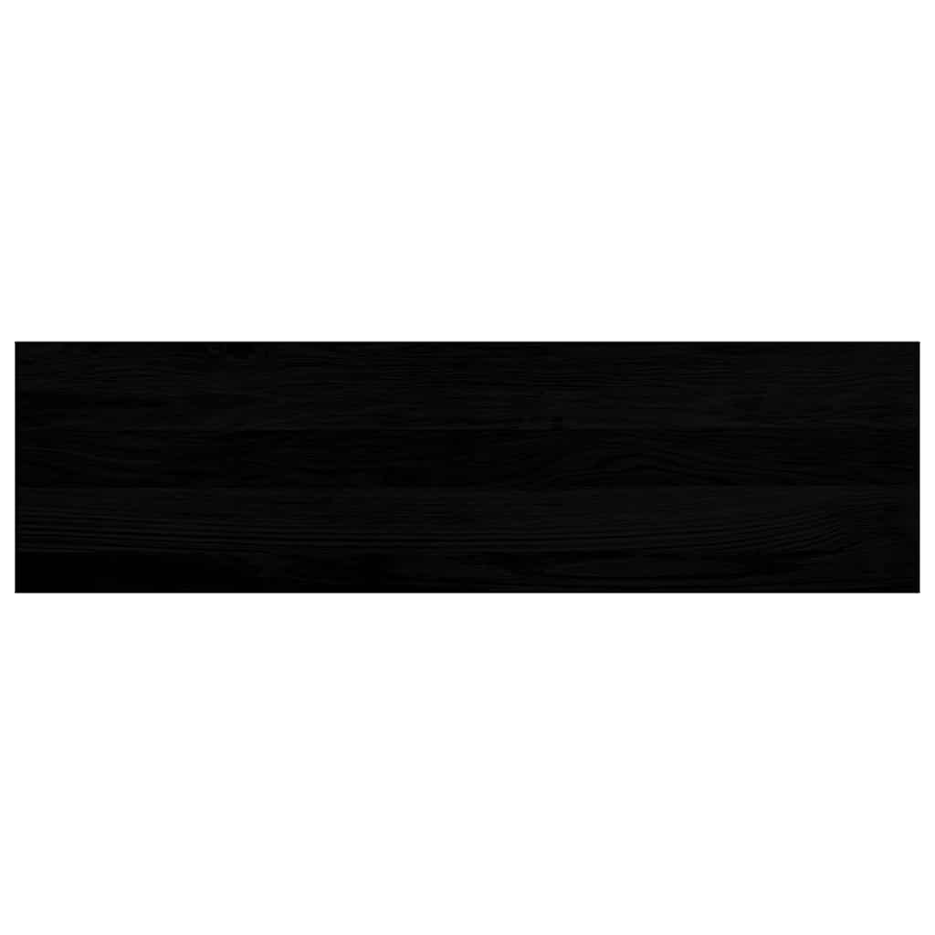 Stair Treads 4 pcs Brown Black 90x30x2 cm Solid Wood Oak