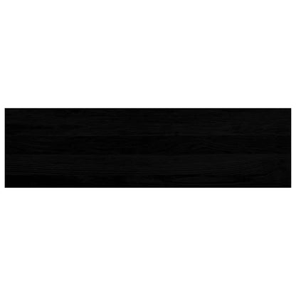 Stair Treads 4 pcs Brown Black 90x30x2 cm Solid Wood Oak