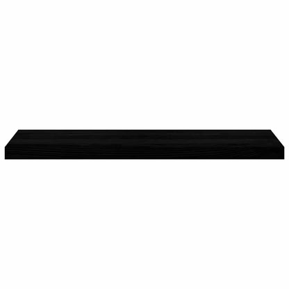 Stair Treads 4 pcs Brown Black 90x30x2 cm Solid Wood Oak