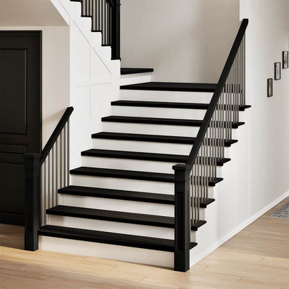 Stair Treads 8 pcs Dark Brown 110x25x2 cm Solid Wood Oak
