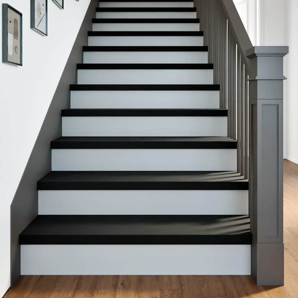 Stair Treads 8 pcs Dark Brown 100x30x2 cm Solid Wood Oak