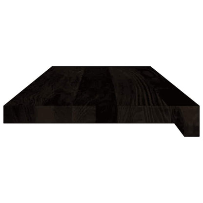 Stair Treads 12 pcs Dark Brown 70x25x2 cm Solid Wood Oak