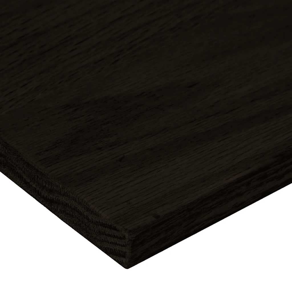 Stair Treads 12 pcs Dark Brown 100x25x2 cm Solid Wood Oak