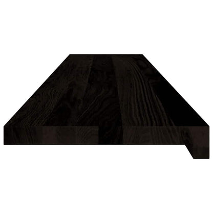 Stair Treads 12 pcs Dark Brown 120x25x2 cm Solid Wood Oak