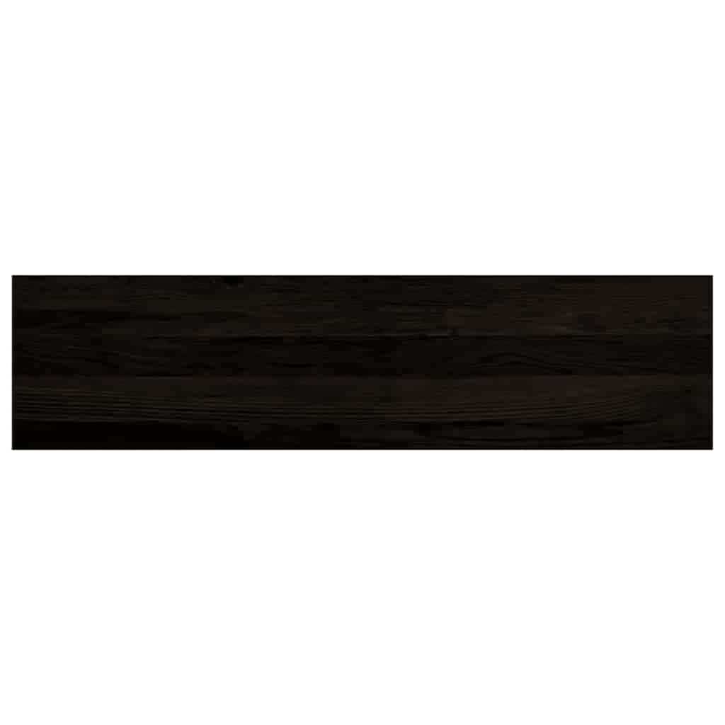 Stair Treads 12 pcs Brown Black 100x30x2 cm Solid Wood Oak