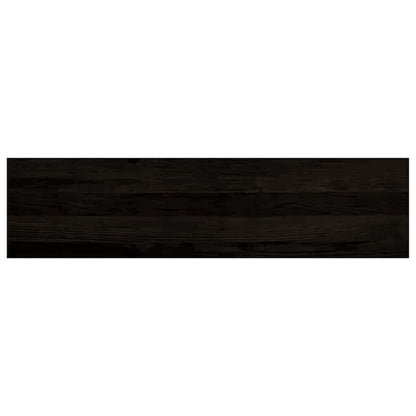 Stair Treads 12 pcs Brown Black 100x30x2 cm Solid Wood Oak