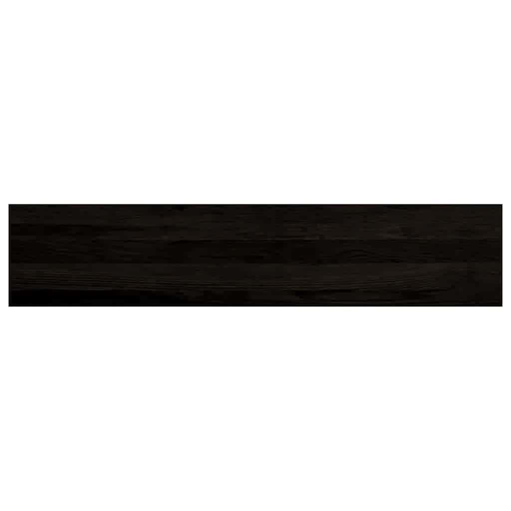 Stair Treads 12 pcs Brown Black 120x30x2 cm Solid Wood Oak