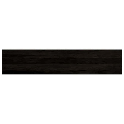 Stair Treads 12 pcs Brown Black 120x30x2 cm Solid Wood Oak
