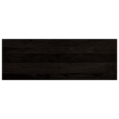 Stair Treads 16 pcs Brown Black 70x25x2 cm Solid Wood Oak
