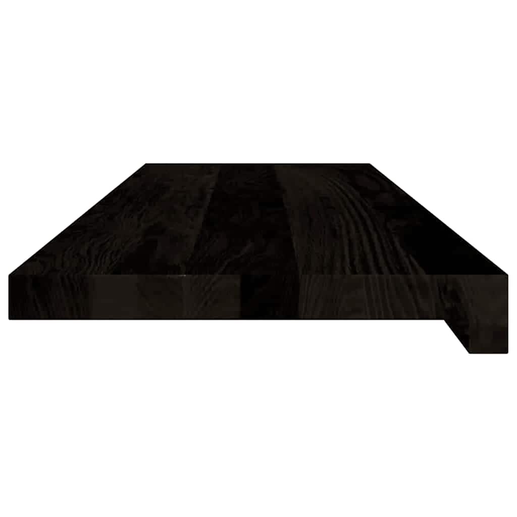Stair Treads 16 pcs Brown Black 80x25x2 cm Solid Wood Oak