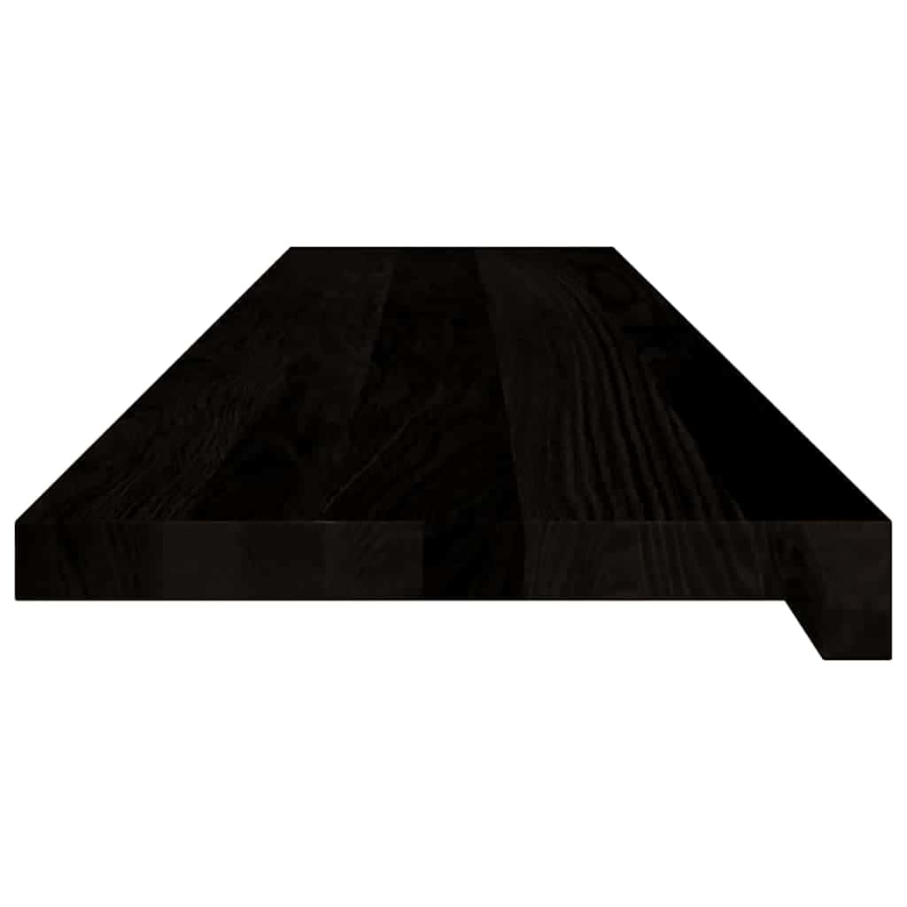 Stair Treads 16 pcs Dark Brown 110x25x2 cm Solid Wood Oak