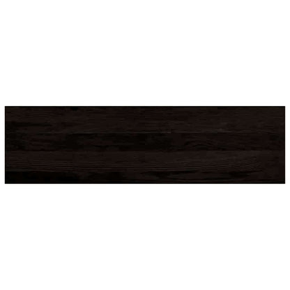 Stair Treads 16 pcs Brown Black 90x30x2 cm Solid Wood Oak