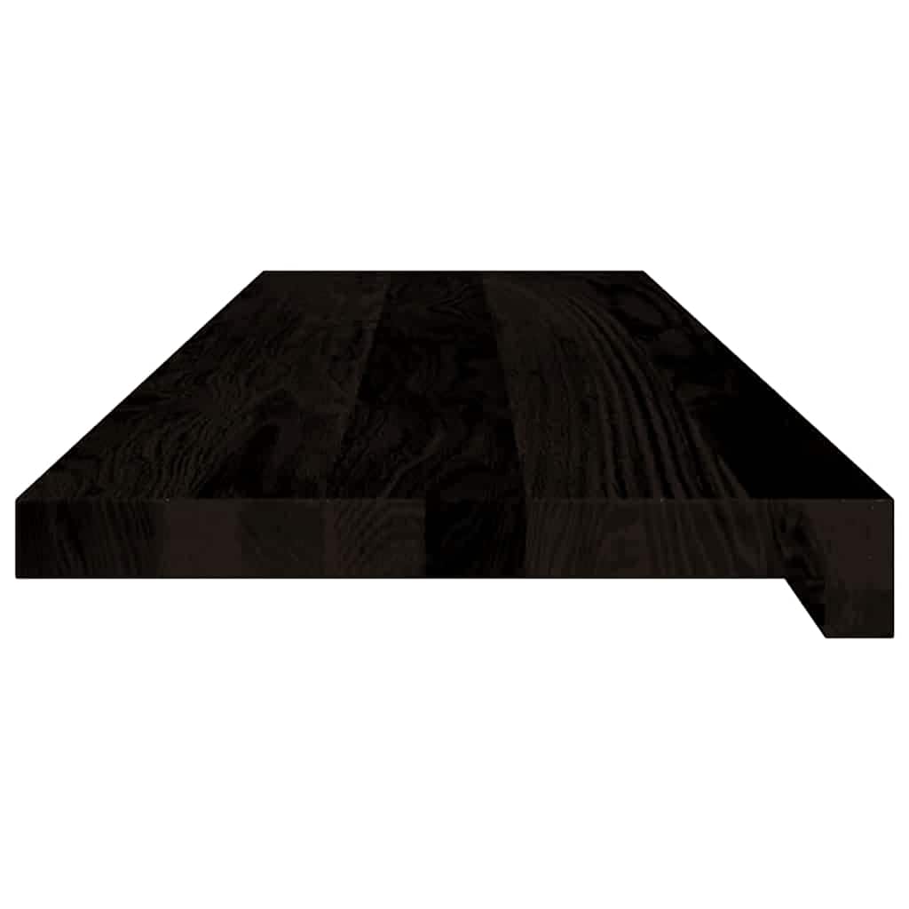 Stair Treads 16 pcs Brown Black 90x30x2 cm Solid Wood Oak