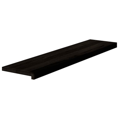 Stair Treads 16 pcs Brown Black 110x30x2 cm Solid Wood Oak