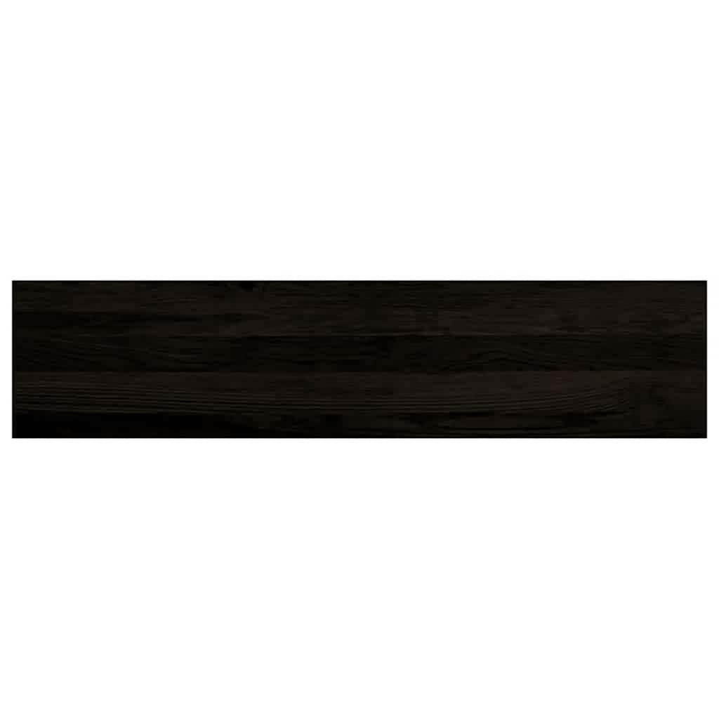 Stair Treads 16 pcs Brown Black 110x30x2 cm Solid Wood Oak