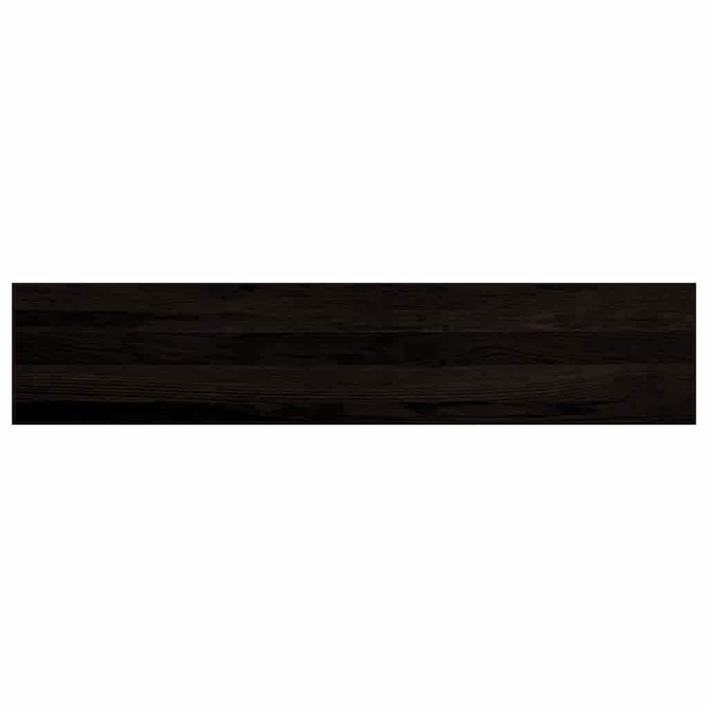 Stair Treads 16 pcs Brown Black 120x30x2 cm Solid Wood Oak