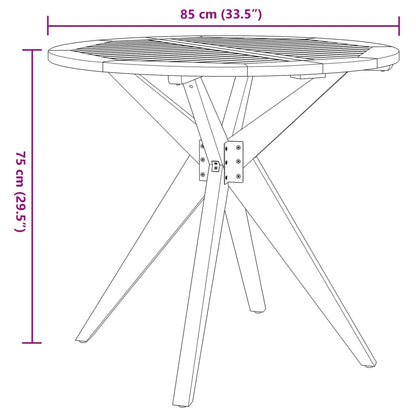 3 Piece Garden Dining Set Solid Wood Acacia