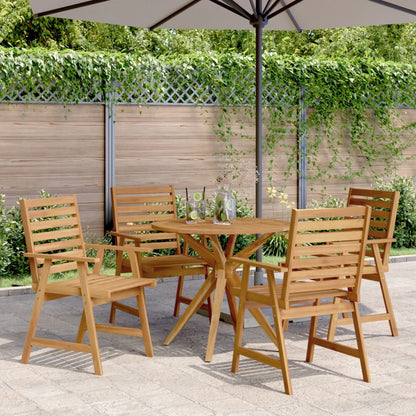 5 Piece Garden Dining Set Solid Wood Acacia