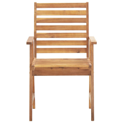 5 Piece Garden Dining Set Solid Wood Acacia