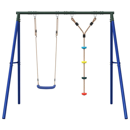 Outdoor Swing Set with Swing and Disc Swing