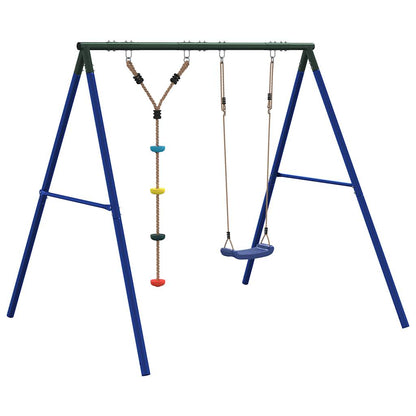 Outdoor Swing Set with Swing and Disc Swing