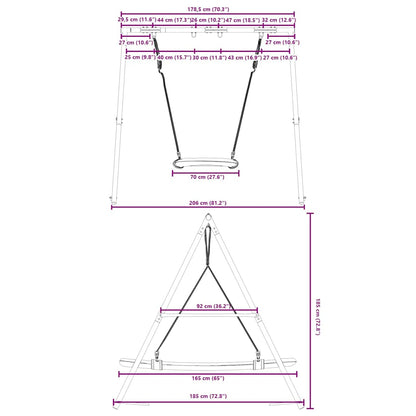 Outdoor Swing Set with Nest Swing