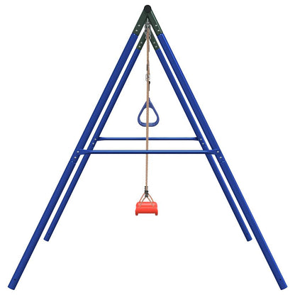Outdoor Swing Set with Swing and Trapeze