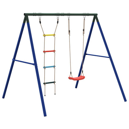 Outdoor Swing Set with Swing and Ladder