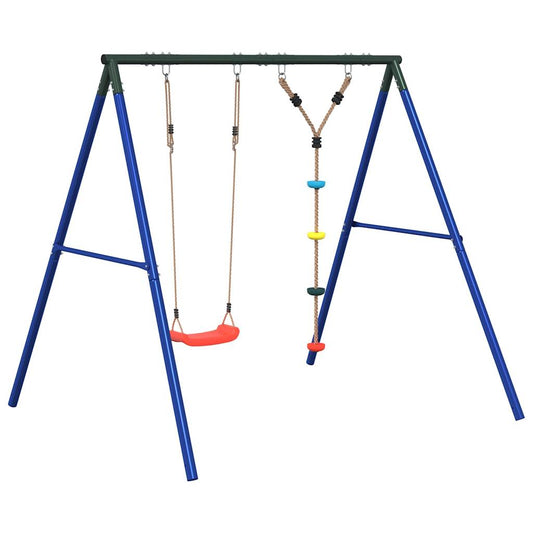 Outdoor Swing Set with Swing and Disc Swing