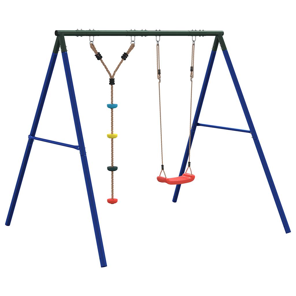 Outdoor Swing Set with Swing and Disc Swing
