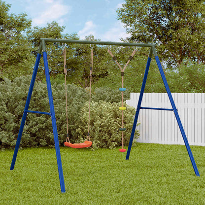 Outdoor Swing Set with Swing and Disc Swing